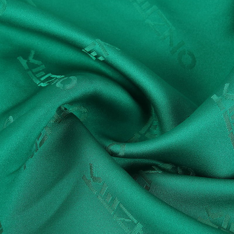 Green Letter Jacquard Lining Fabric