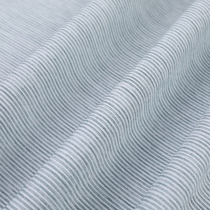 Gradient Stripe Cationic Linen Look Fabric