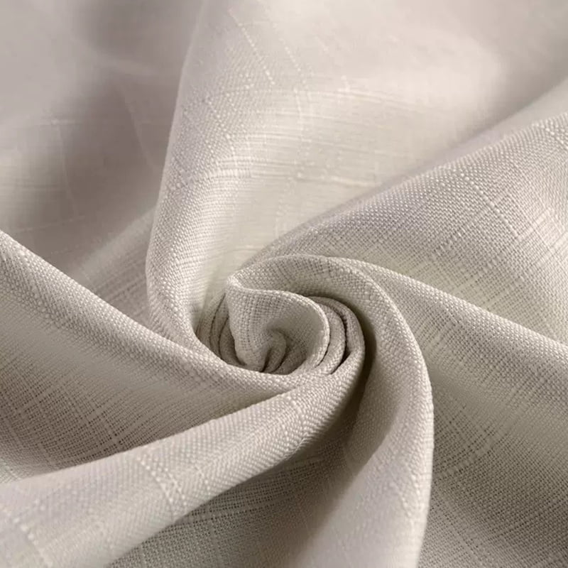 Polyester Slub Linen‑look Fabric