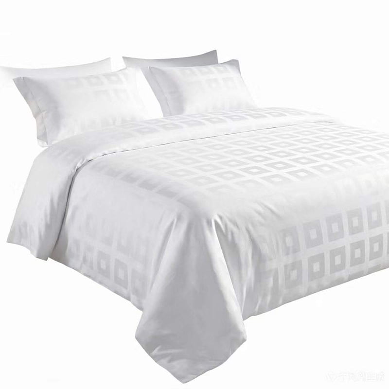 Diamond Jacquard Hotel Bedding Fabric